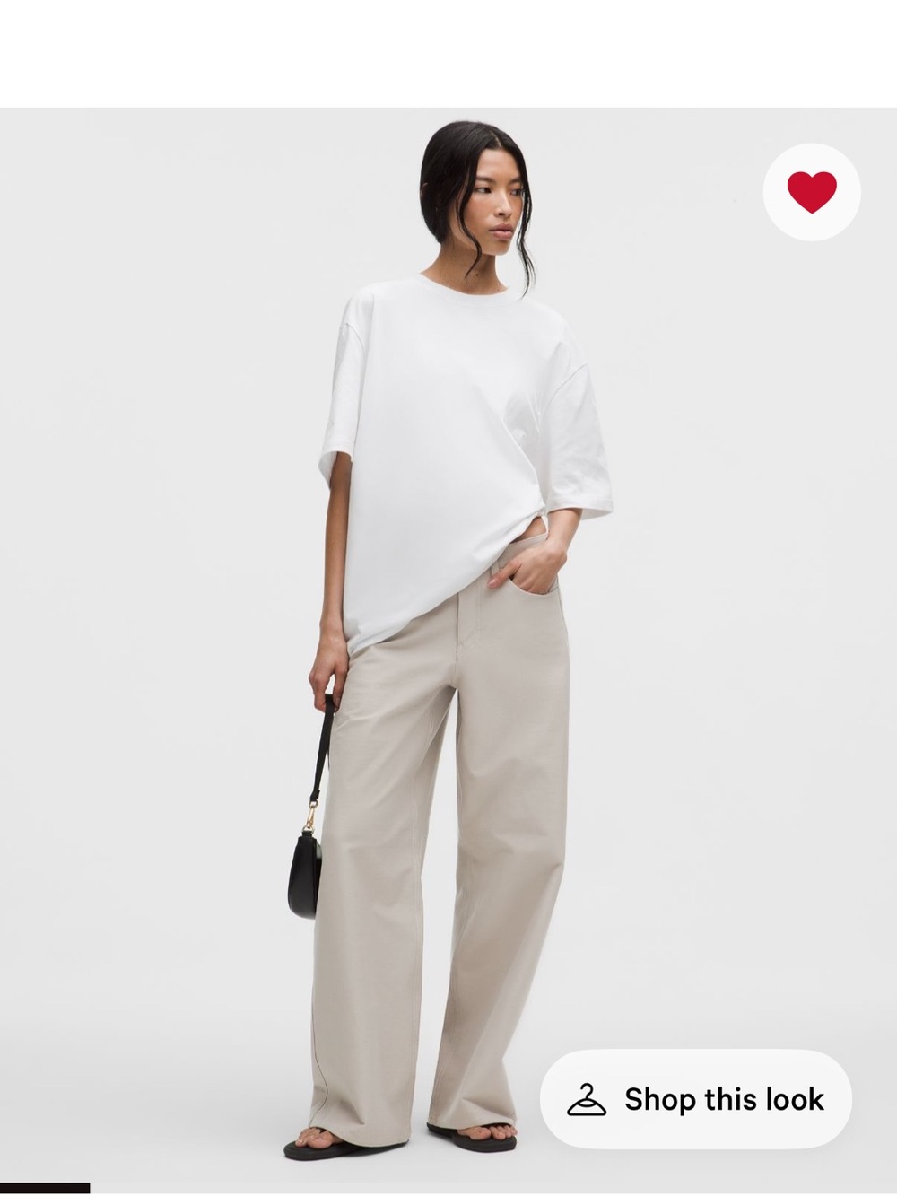 lululemon athletica Wide-Leg Pants in Light Beige